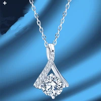 ms s925 pure silver tower mosaic mo sangshi necklace pendant silver mo sangshi necklace pendant jewelry