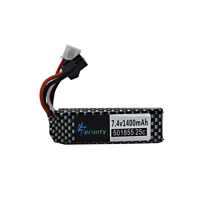 7 4 v водяной пистолет Lipo Батарея в течение 2 секунд V 1400 мА/ч 501855 25C для мини шарики BB