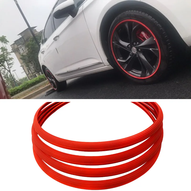 Украшение для колес автомобиля кольцо Обод Край Протектор Резиновые Литья