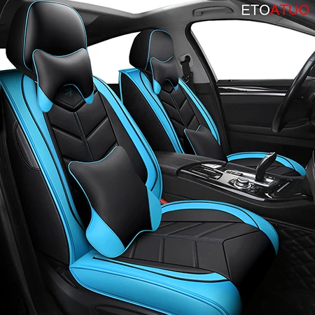 blue luxury ETOATUO универсальные кожаные автомобильные чехлы для Lexus всех моделей ES IS-C LS RX NX GS CT GX LX570 RX350 LX RC RX300 LX470 - Название цвета: blue luxury