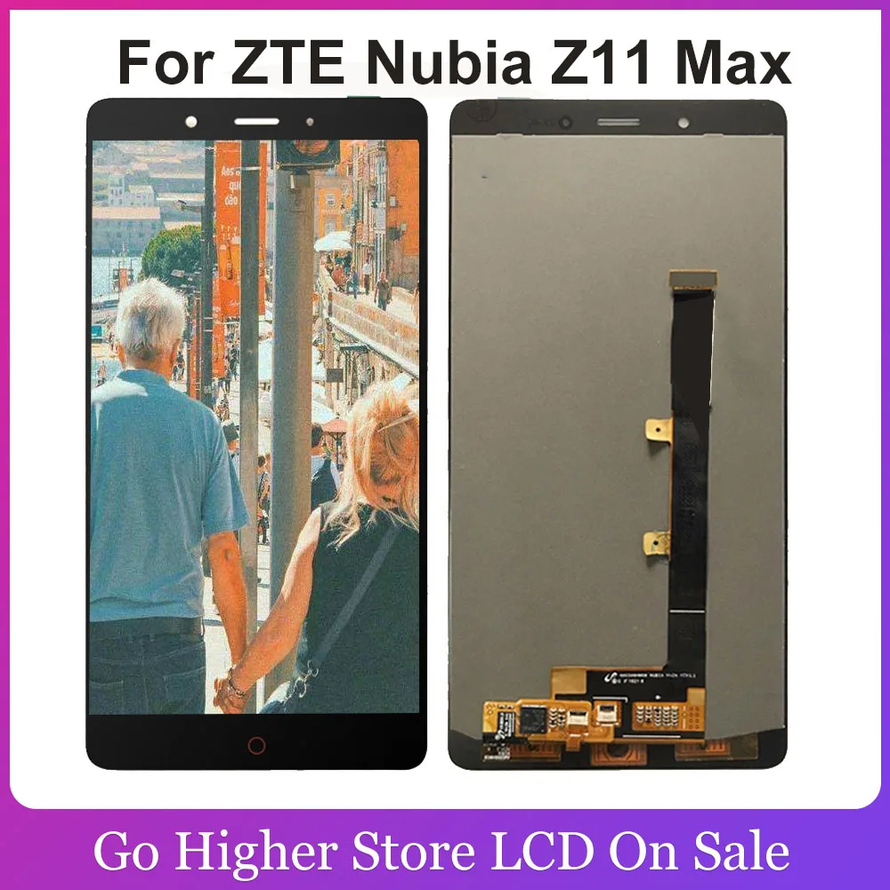 Качество AAA 6 0 дюйма для ZTE Nubia Z11 Max NX523J NX535J ЖК-дисплей дигитайзер + панель