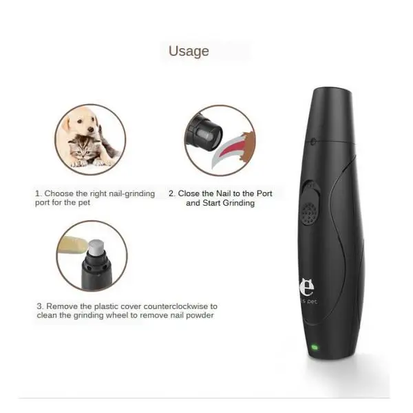 Триммер для когтей домашних питомцев собак щенков электрическая пилка ногтей