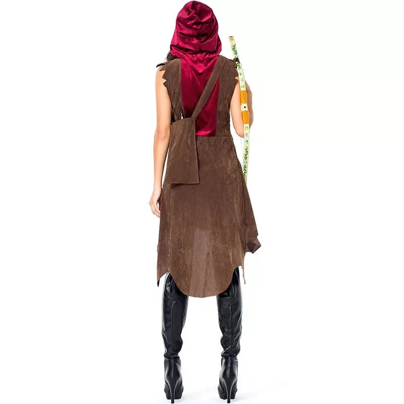 Женский костюм Archer Miss Robin Warrior Solider Larp Hood винтажное платье для косплея одежда дам| |