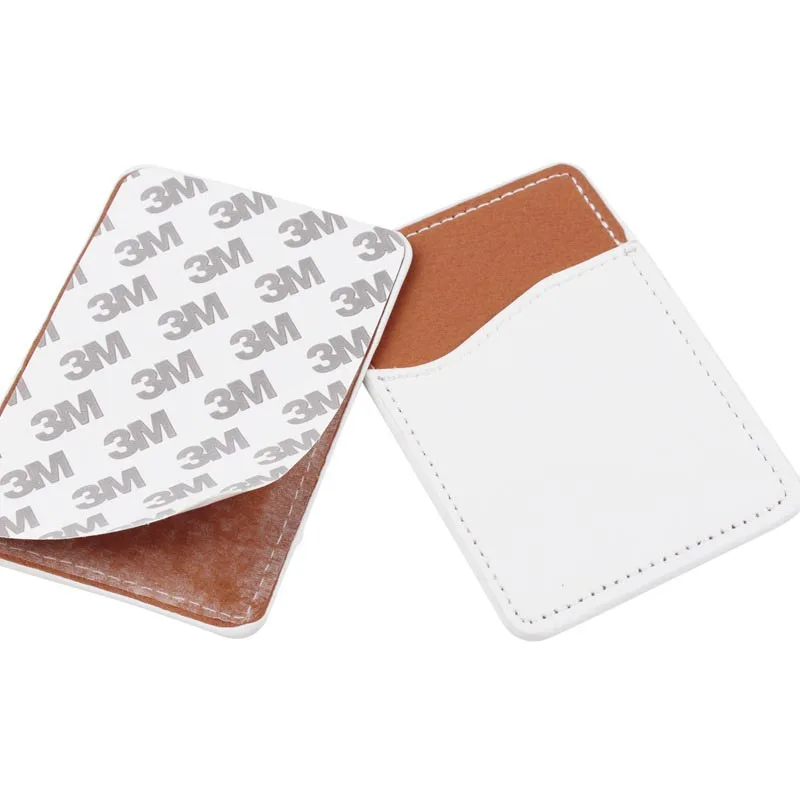 

1 Pc Universal Phone Wallet Case Stick On ID Credit Card Holder PU 3M Self-Adhesive Cellphone Pocket Sticker Card Bags Purse