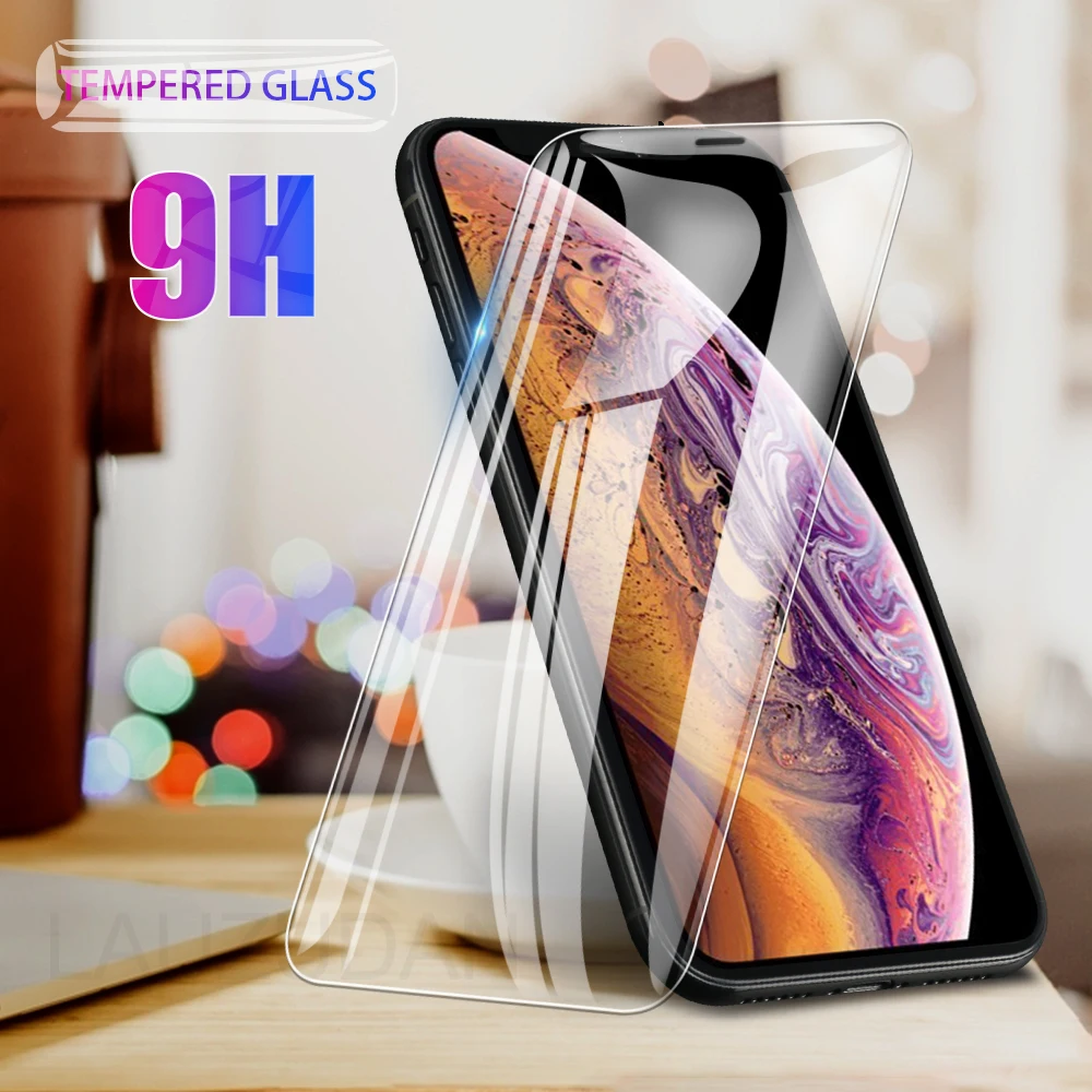 Защитное стекло для iPhone 11 12 Pro Max XS XR 7 8 6s плюс 5s SE защита экрана защитная пленка из