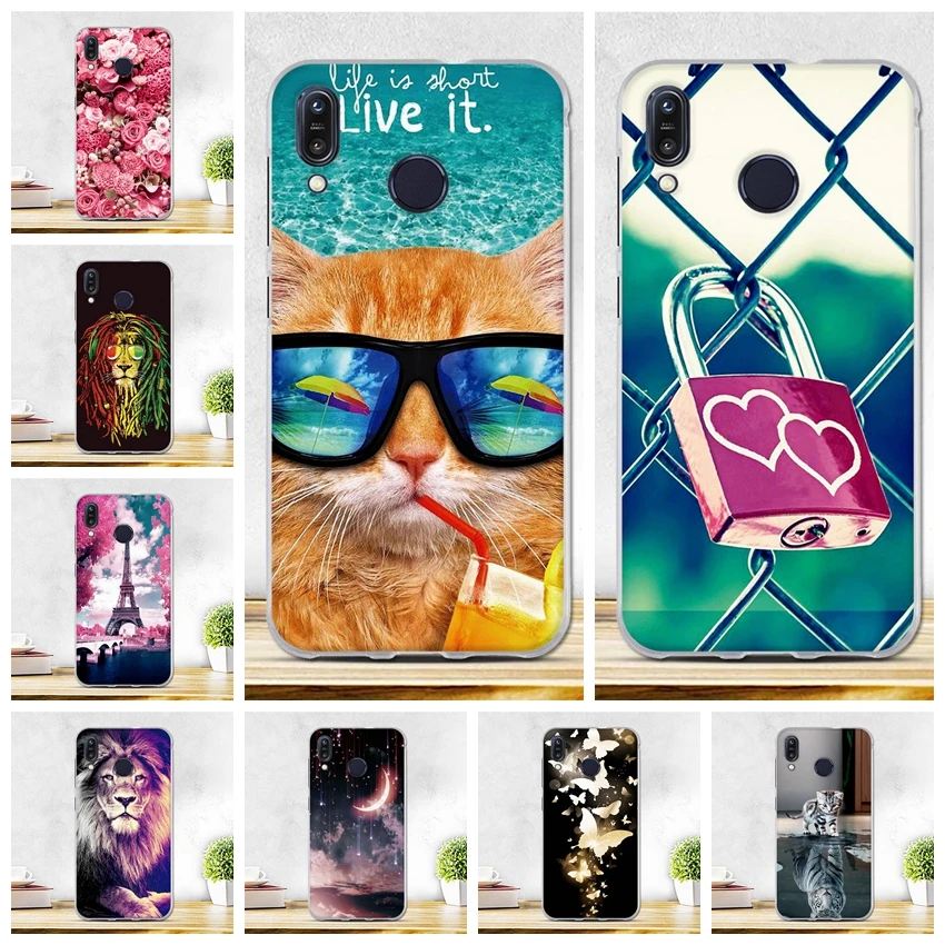Case For Asus ZenFone MAX M1 ZB555KL Silicone Luxury Painting Soft TPU Back Cover for Protect Phone Shell | Мобильные телефоны и