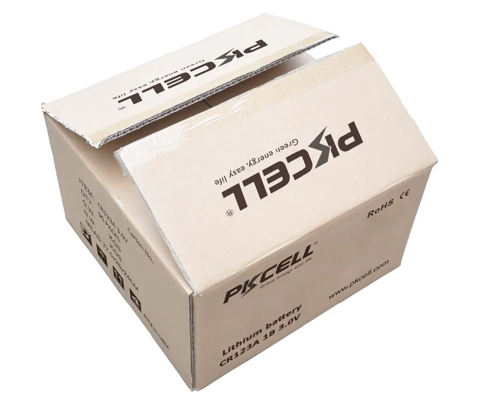 

PKCELL 5 Years 1400mAh 3.0Volt CR123A camera battery cr123a lithium cr17345