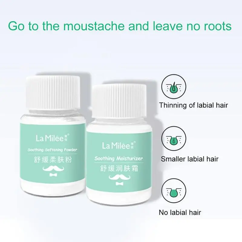 

125ml Aloe Hair Removal Cream Bleaching Agent Soft Box Beard Permanent Smooth Stop Moustache Non-permanent