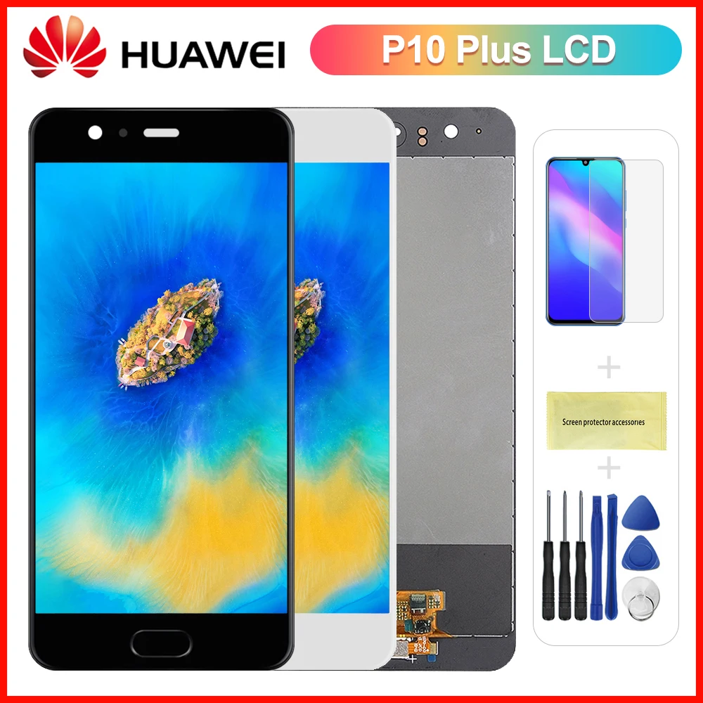 

ЖК-дисплей 5,5 дюйма для Huawei P10 Plus + дигитайзер сенсорного экрана в сборе, запасные части для ремонта фотографий P10Plus
