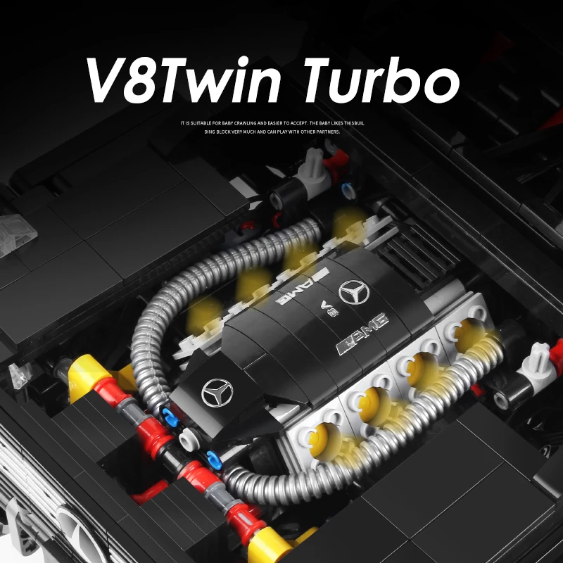 Масштаб 1:8 AMG G63 6X6 совместимый Technic MOC строительные блоки кирпичи развивающие игрушки дни рождения Gfits для мальчика