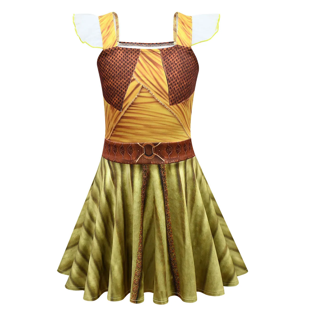 2021 новый фильм балерина Raya Карнавальный костюм для девочек вечерние одежда