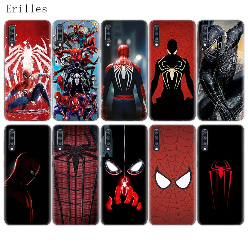 Силиконовый чехол Marvel Miracle Heros Spider Man для Samsung Galaxy S20 + S10 S9 S8 Plus S10E S6 S7 Edge Note 8 9 10 Pro Fundas C
