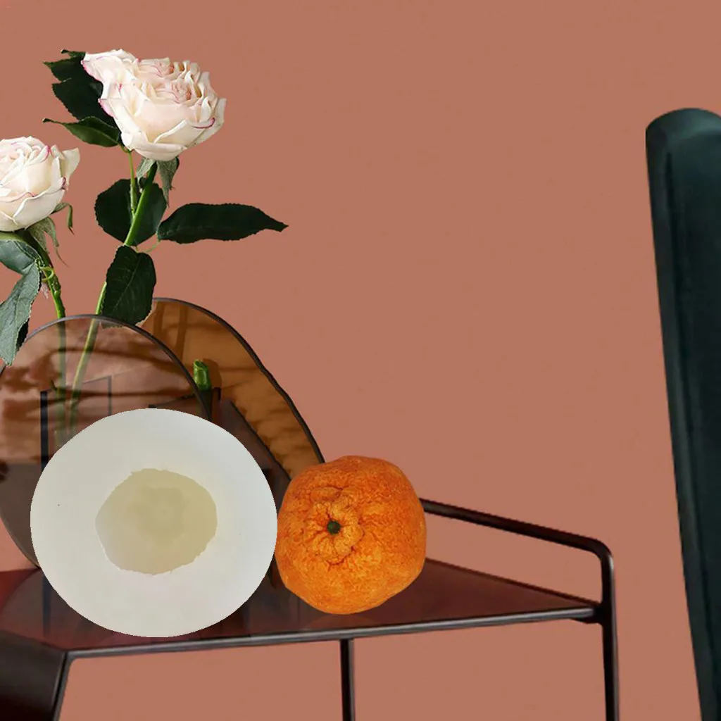 Рождественская Подарочная свеча формы 3D уродливые оранжевые силиконовые для