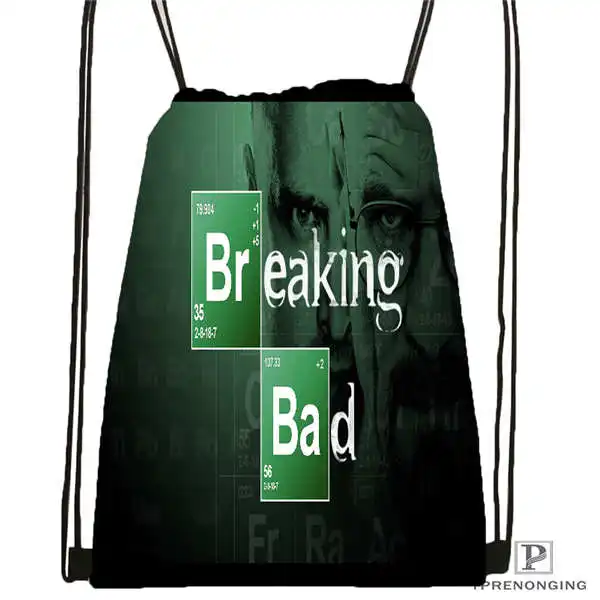 Custom _ break-bad-aaron @ 1 походная сумка на шнурке милый рюкзак для детей (черная спинка)