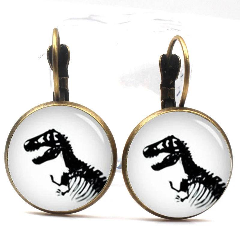 Серьги с изображением собачки и Аватара в минималистском стиле ретро милые