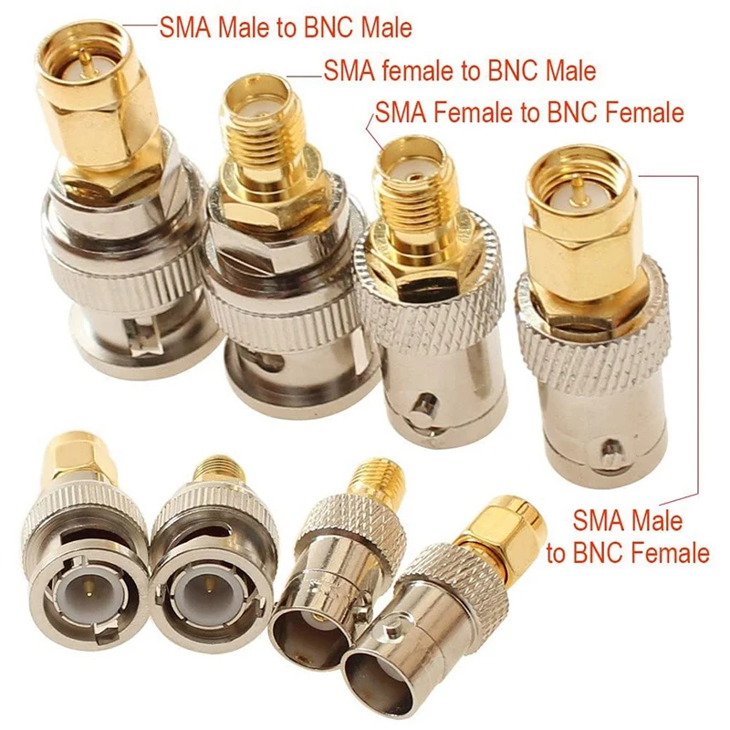 

SMA To N BNC TNC F Type Connectors Male Female Kits 20 in 1 N To SMA BNC To SMA TNC To SMA RF Adapter