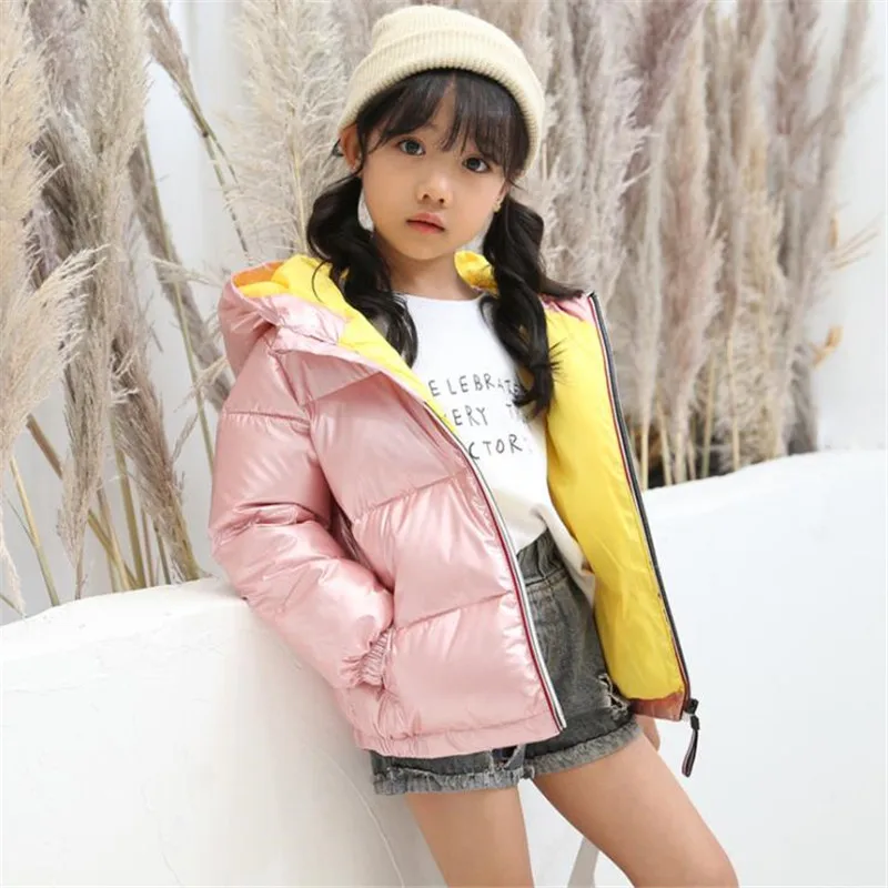 Пуховое пальто для новорожденных зимнее с капюшоном хлопковая теплая зимняя