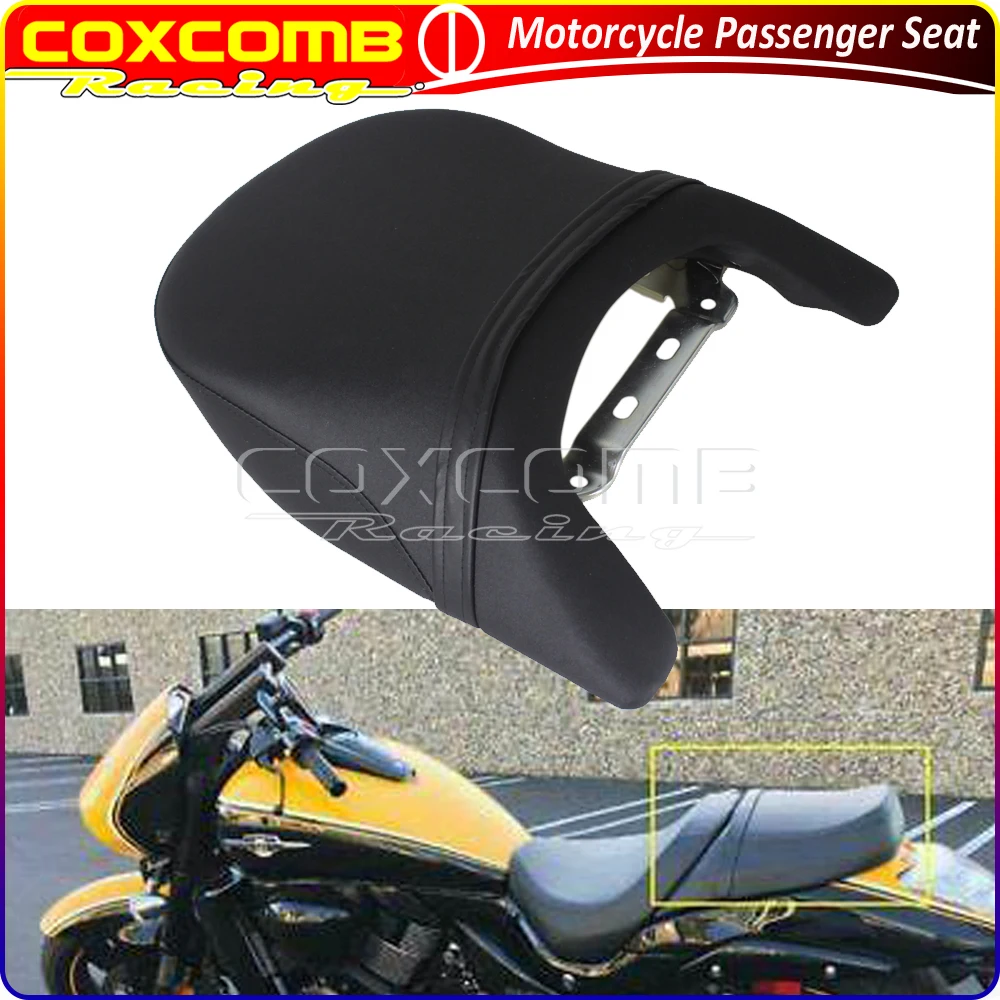 Motorcycles Black Rear Passenger Seat For Suzuki Boulevard M109R LT/VZR 1800 Intruder 2006-2012 Soft Seats Cushion Backrest