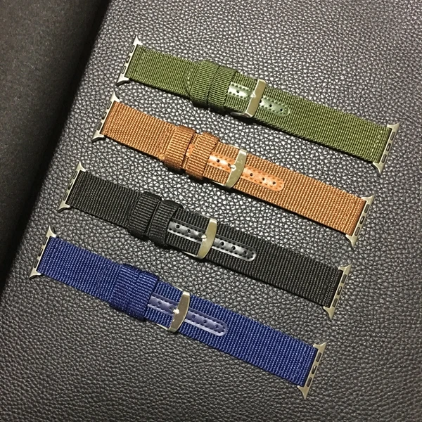 high quality nylon strap Latest technology For Apple Watch Band 42MM 38MM 40mm 44mm for iWatch loop series 1 2 3 4 5 | Наручные часы