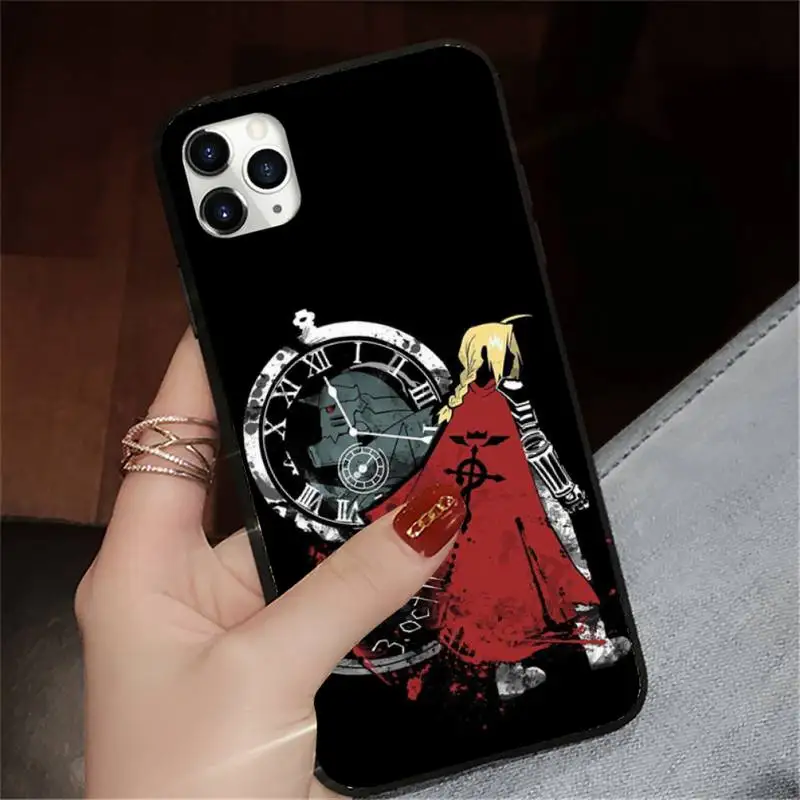 

fullmetal alchemist Japan anime Phone Case for iPhone 11 12 mini pro XS MAX 8 7 6 6S Plus X 5S SE 2020 XR