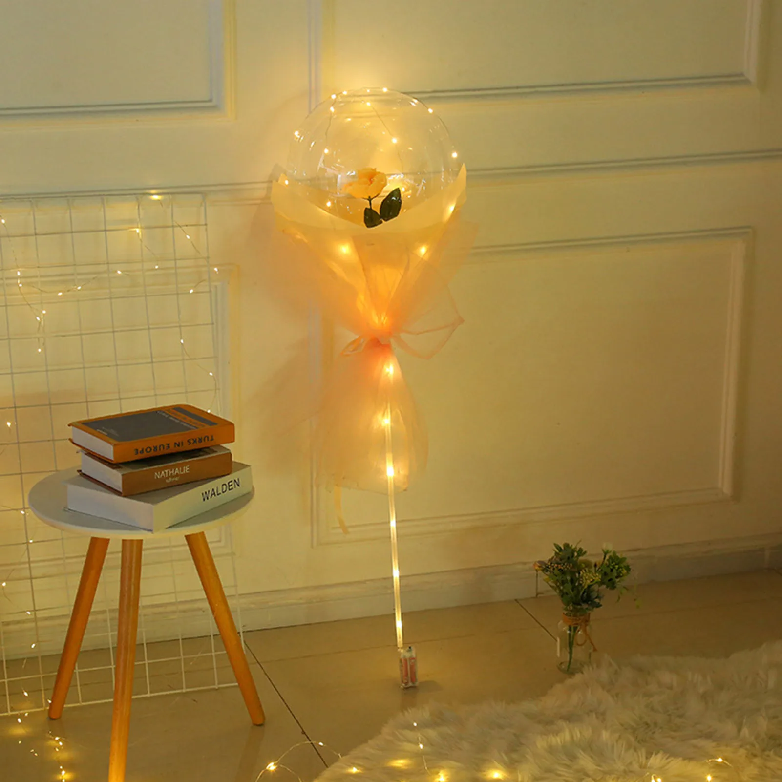 LED Balloon Luminous Rose Bouquet DIY Best Gifts For Valentine's Day Christmas Party Wedding Decoration Romantic Globes | Дом и сад