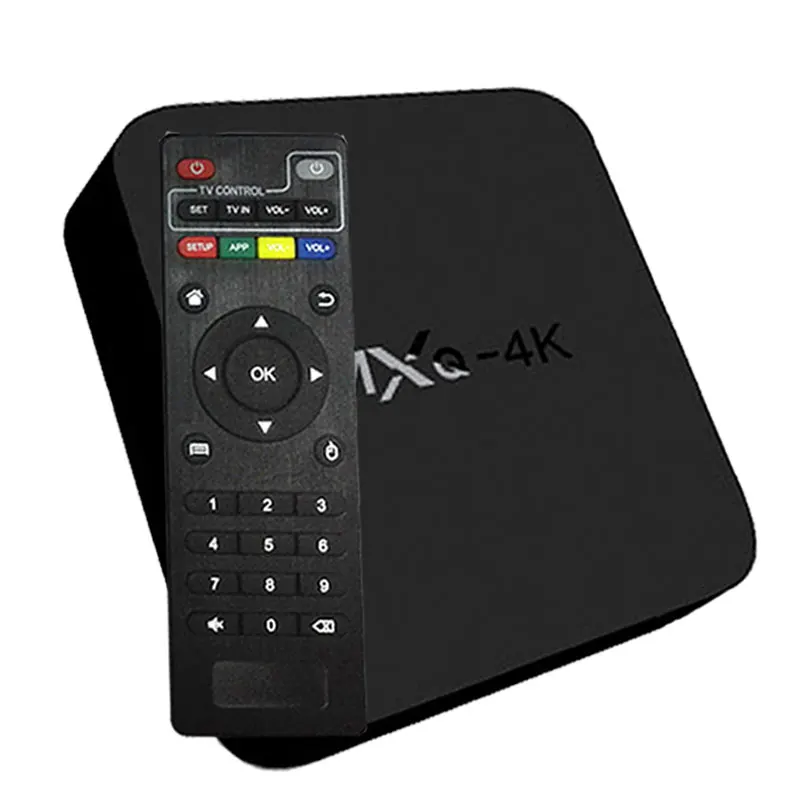 Smart tv box MXQ4k четырехъядерный процессор 2 ГБ 16 Android 7 1 RK3229 8 wifi может подписываться ip