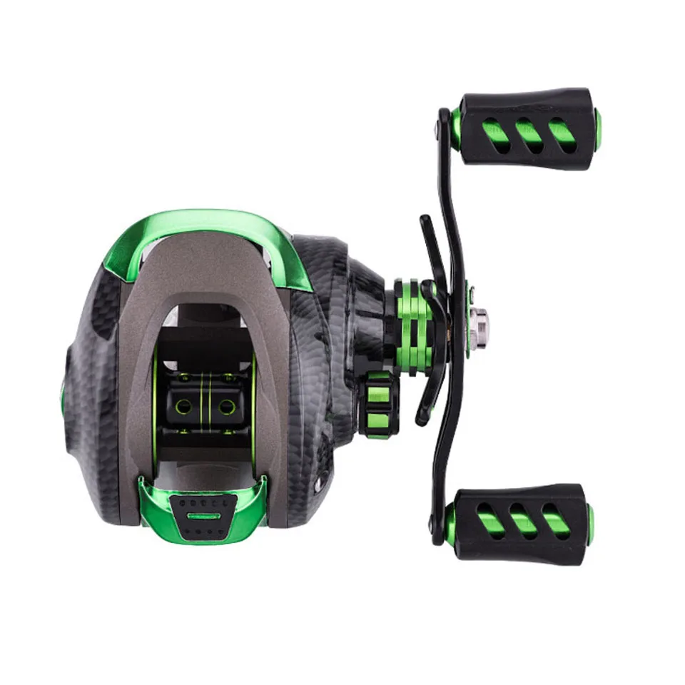 Двойной тормоз катушка для заброса приманки с магнитной системой максимальное