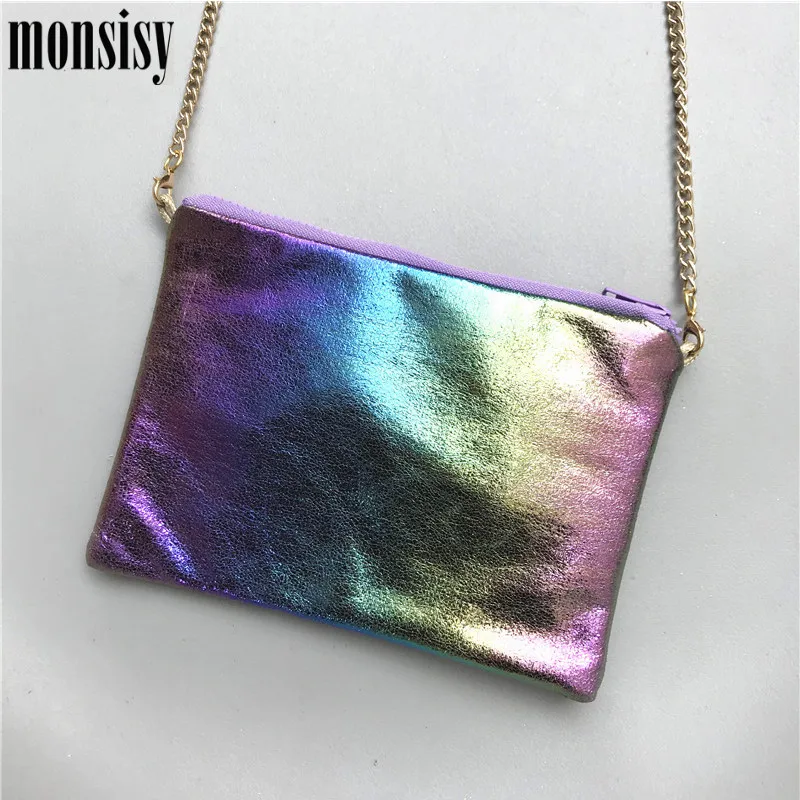 Monsisy 2020 сумочка кошелек с единорогом для девочек модная сумка через плечо лазером