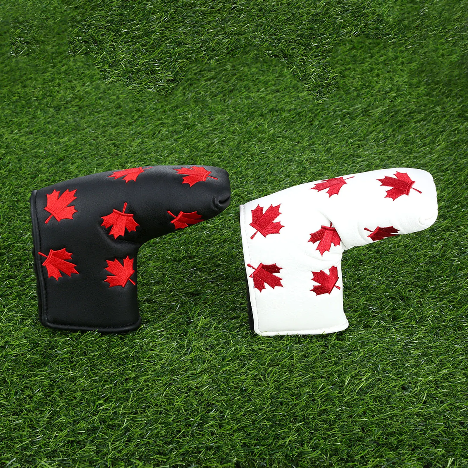 1 шт. PU Гольф канадского флага красными кленовыми листьями чехол для короткой