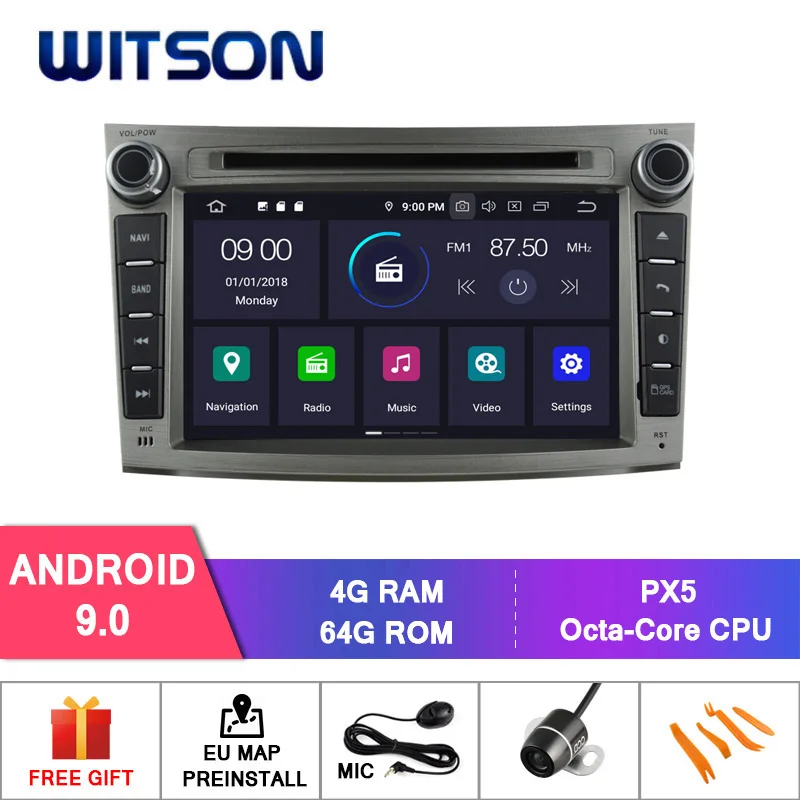 PX5 64GB ROM WITSON Android 9,0 Восьмиядерный PX5 автомобильный dvd-плеер для SUBARU OUTBACK LEGACY 2008-2013 ips 4 Гб ram 64 Гб rom Автомобильный gps навигатор - Цвет: PX5 64GB ROM