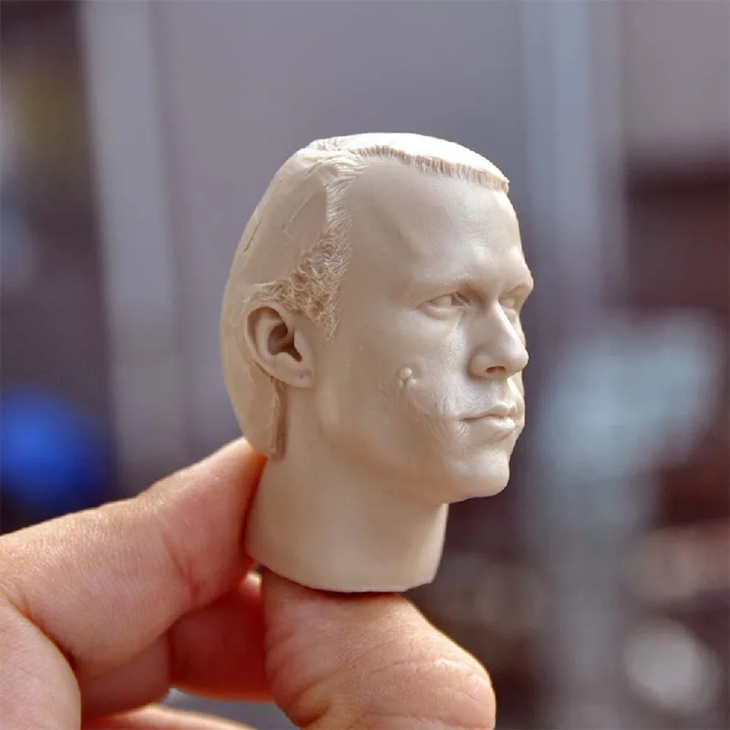 Неокрашенная голова-Лепка 1/6 Джокер хит Ледер резьба модель подходит для 12 дюймов