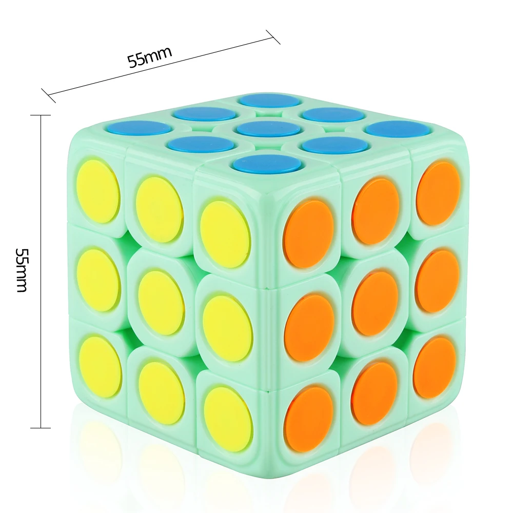 D fantix Yumo Dots 3x3x3 скоростной куб конфетного цвета гладкий скрученный кубик 3x3