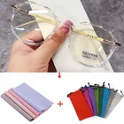 Очки с голусветильник модные круглые прозрачные большие очки женские компьютерные очки в стиле ретро декоративные линзы унисекс