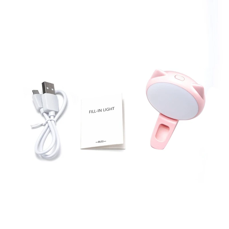 Селфи кольцевой свет для камеры клип на [аккумуляторная батарея] селфи