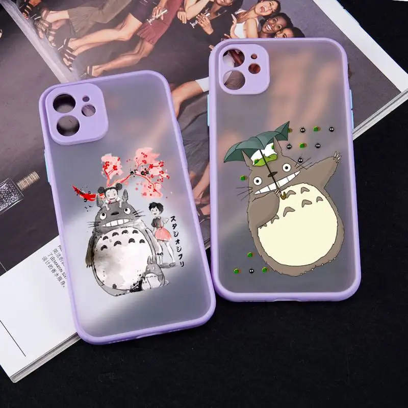 

Hayao Miyazaki Spirited Away anime Phone Case matte transparent For iphone 7 8 11 12 13 plus mini x xs xr pro max cover