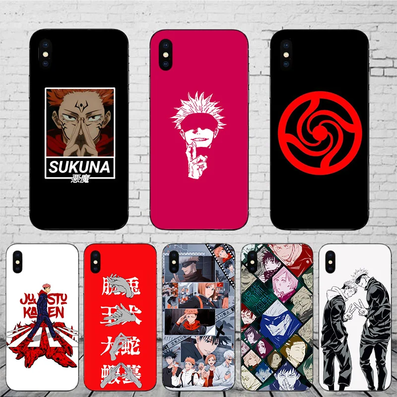 

Jujutsu kaisen Phone Case For Coque Iphone 11 Pro XS Max Comic 12 13 Mini Hard Mobile Cover 8 7 6 Plus X XR Anime SE 5S 6S Shell