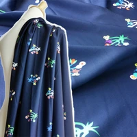 italian brand fashion design polyester fabric for womens children shirt dress clothing fabrics colth wholesale per meter