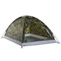 camping tent for 2 person single layer outdoor portable camouflage waterproof outdoor hiking tent