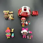 Большой кукла LOL SURPRISE 8 см с одеждой и обувью, набор аксессуаров, кукла из волос сестры, детские игрушки LOL, 4 комплекта