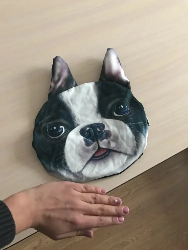 

Newest 2019 3D Printed Dog Cat Face Car Headrest Neck Rest Auto Neck Safety Cushion/ Car Neck Support Headrest Without Filler
