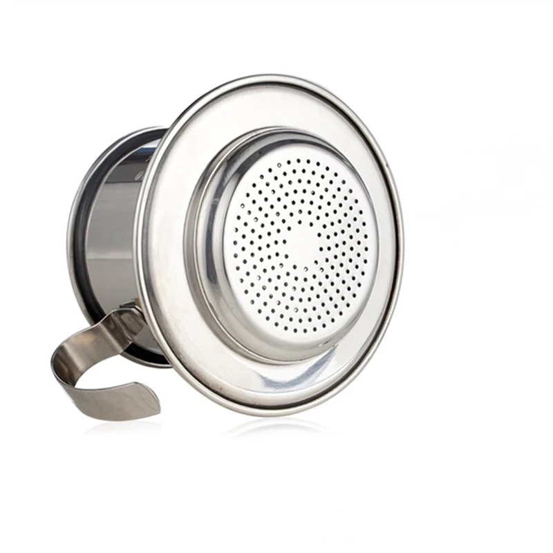 Portable Stainless Steel Vietnam Coffee Dripper Reusable Filter Drip Pot Vietnamese Cup | Дом и сад