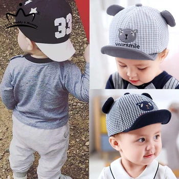 Cute Baby Boy Cap Embroidery Number Baby Baseball Cap Spring Summer Children Cotton Sun Hat Toddler Girl Outdoor Visor Hats 1