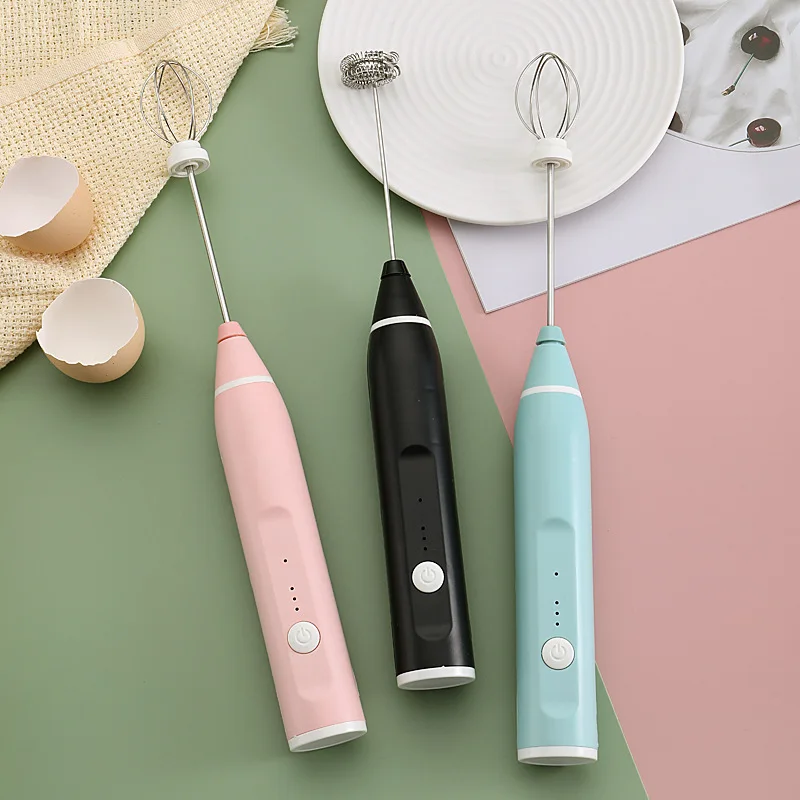 

Hand Mixer Electric Milk Foamer USB Rechargeable Portable Blender Milk Frother Handheld Machine Egg Mixer Tools Whisker