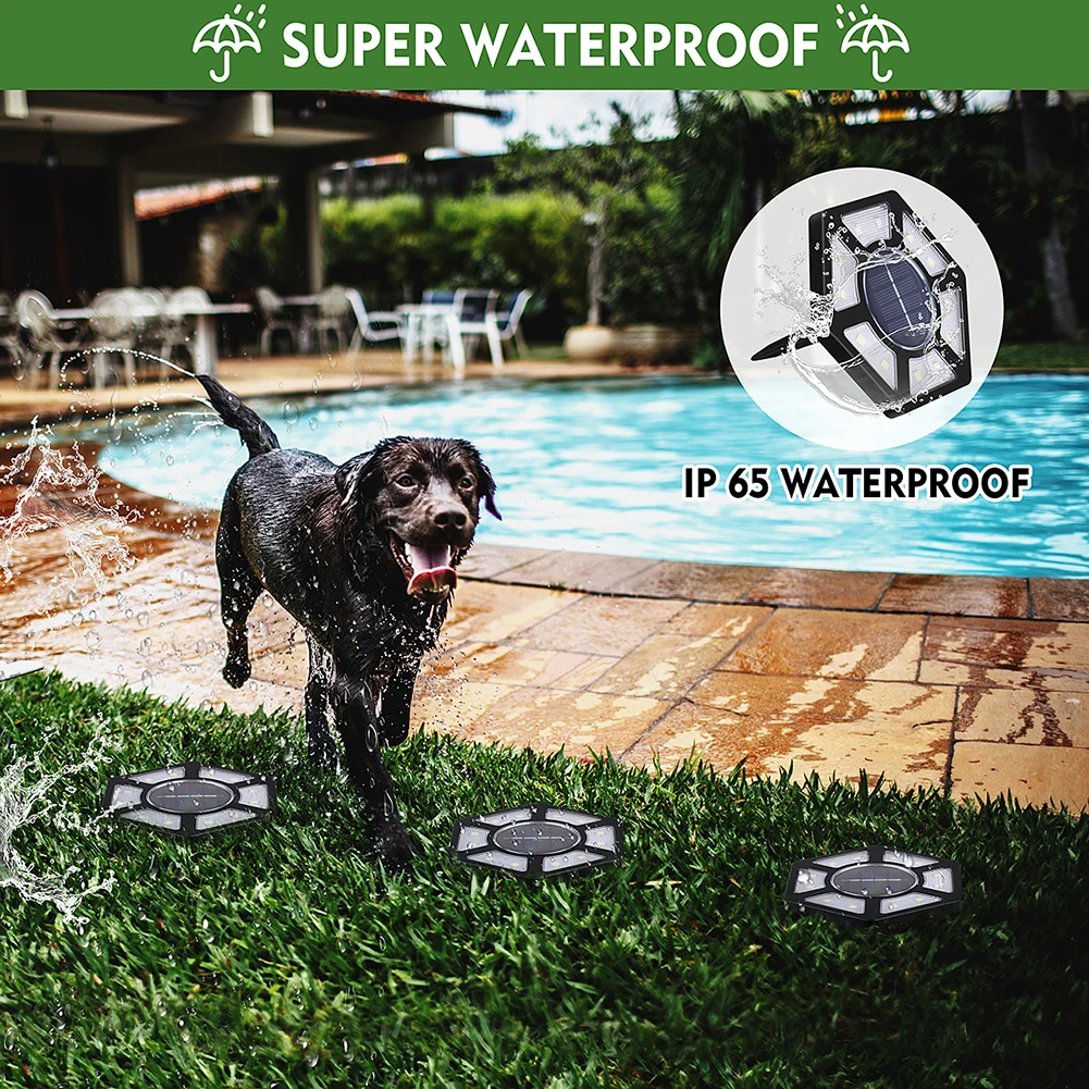 4/6x12 наземный светильник на солнечных батареях сада ландшафтный лужайки