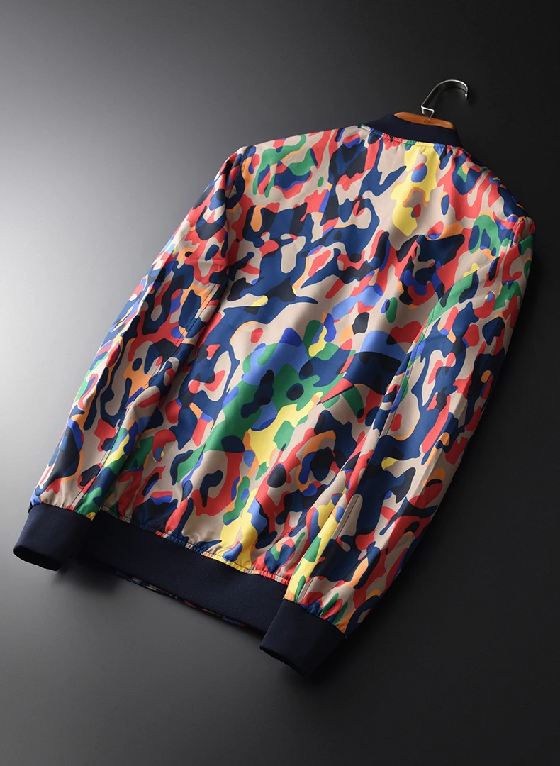 Мужская куртка с Бейсбольным воротником Minglu роскошные мужские куртки и пальто