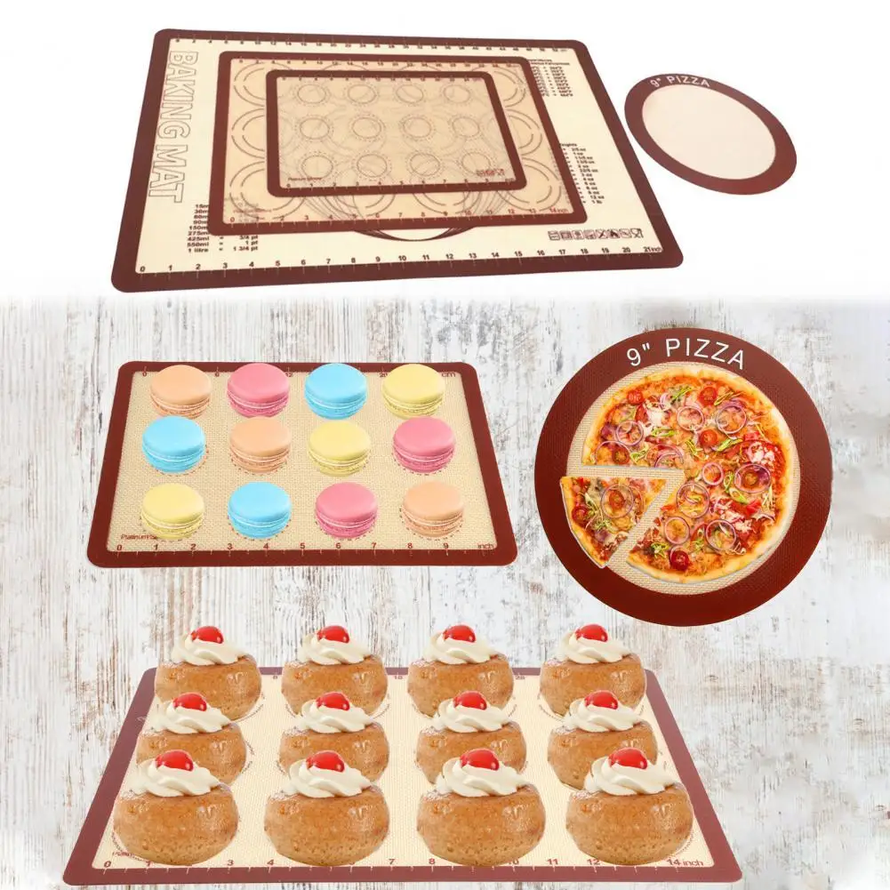 

Clear Scale Baking Mat Non Stick Fiber-glass Roll Up Receive Oven Liner Mat Kitchen Tools