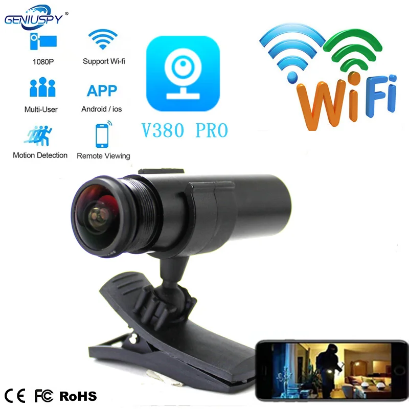 1080P HD V380 Pro приложение шлем Wi-Fi экшн-Камера типа рыбий глаз Спортивная пуля Камера