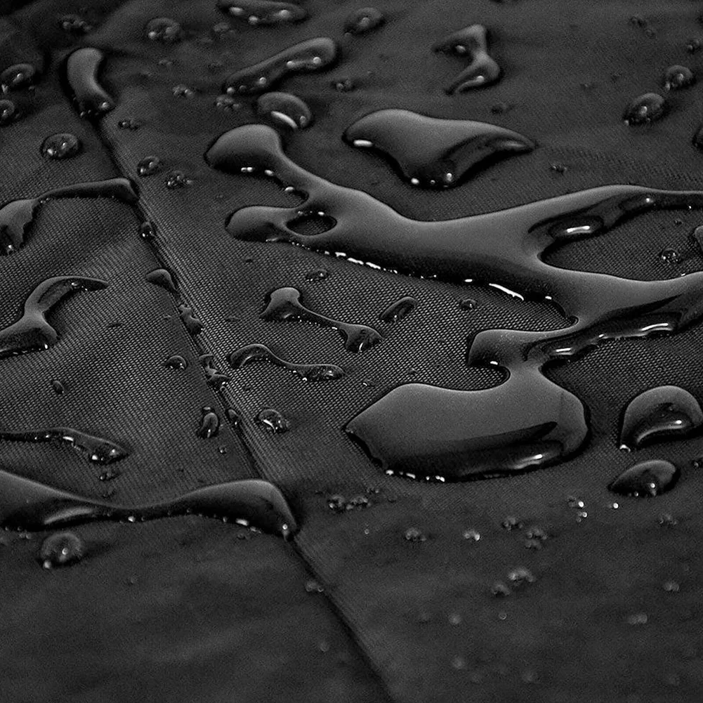 

Garden Sunbed Cover Heavy Duty Waterproof Breathable Oxford Fabric Outdoor Lounger Cover, 210x75x80cm, Black