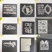 blessings letters metal cutting dies for diy scrapbookingcard makingalbum decorative crafts handmade embossing die cuts