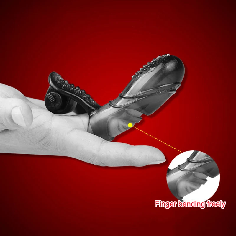 Черный палец Вибратор Вагина Стимуляция клитора массаж эротический мастурбатор